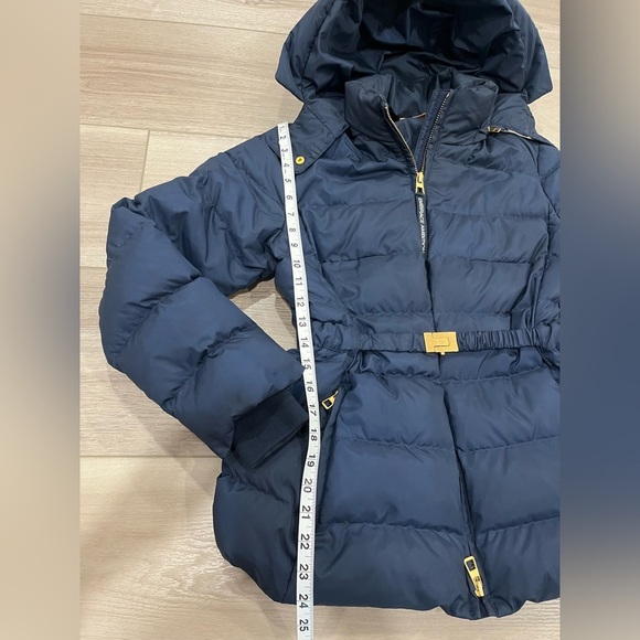 Tory Burch Embrace Ambition Down Navy Puffer Jacket Size S Small - Picture 3 of 9